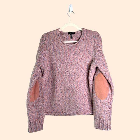 Rag Bone Francie Suede Trim Wool Sweater - Picture 2 of 9